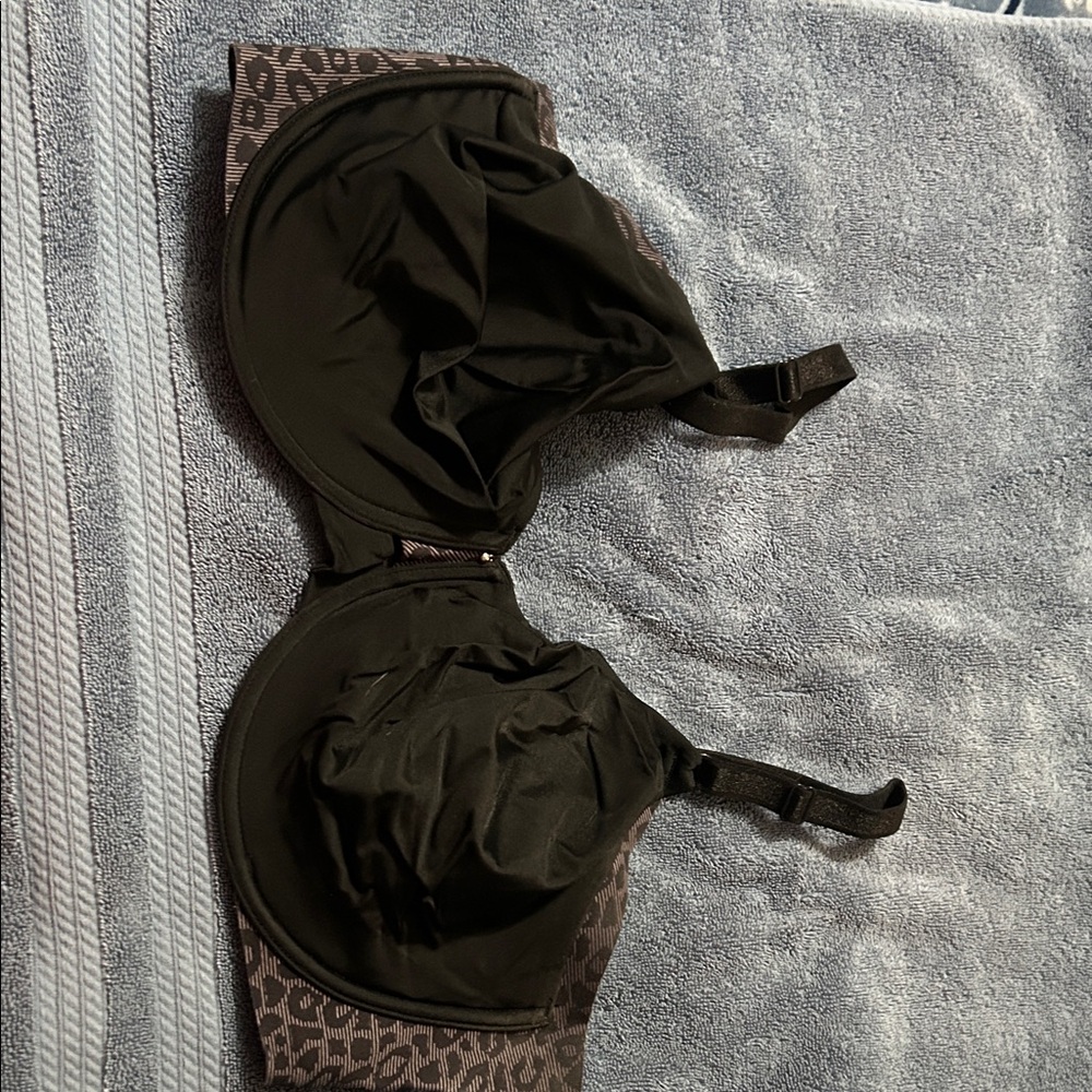 Olga Black and Brown Bra